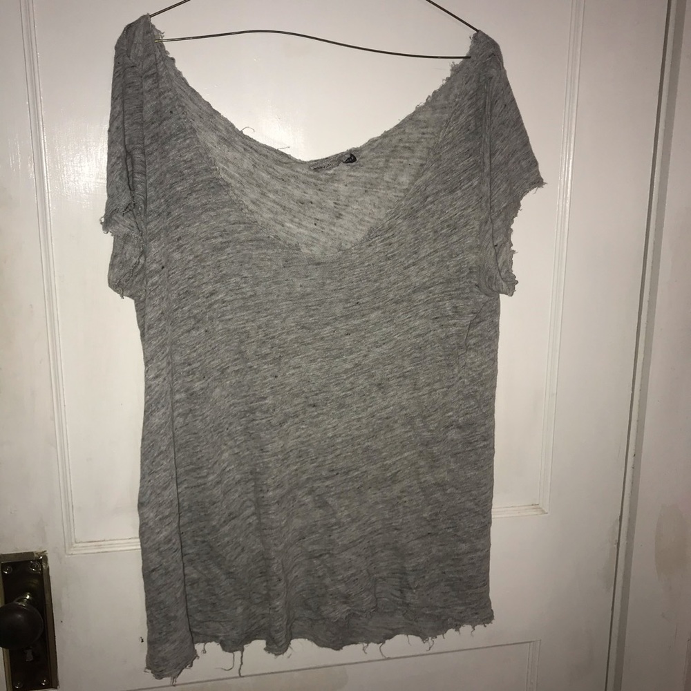 Brandy Melville light Gray tee shirt